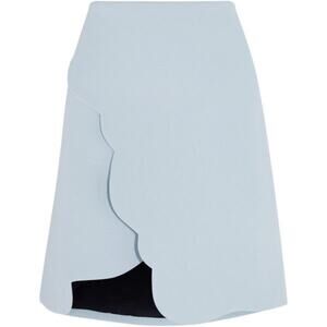 Carven Asymmetrical Light Blue Skirt